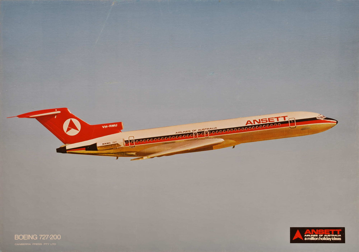 Boeing 727-200. Ansett. Airlines Of Australia