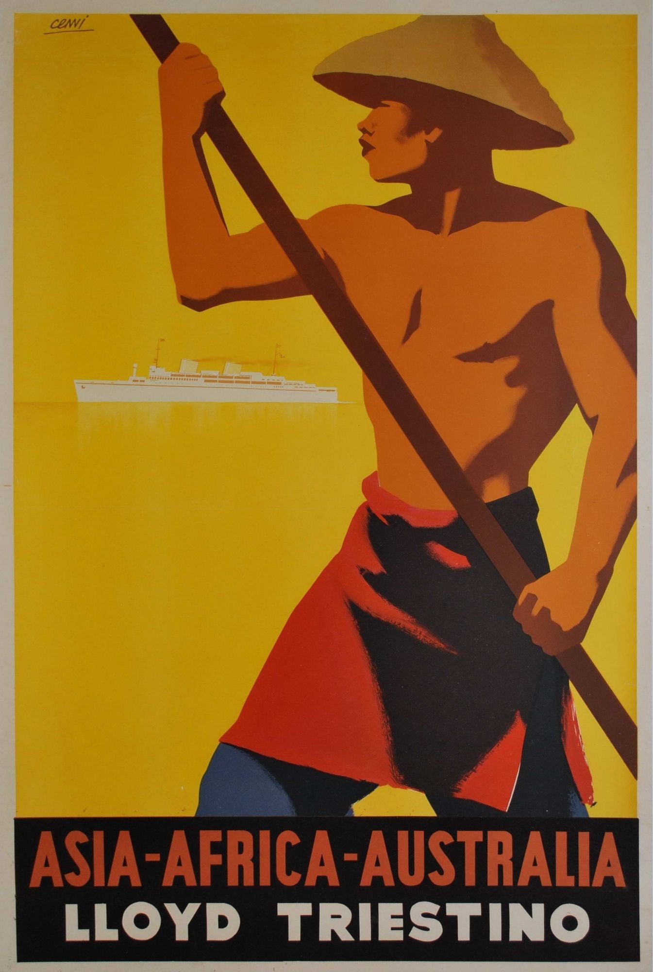 Asia, Africa, Australia. Lloyd Triestino