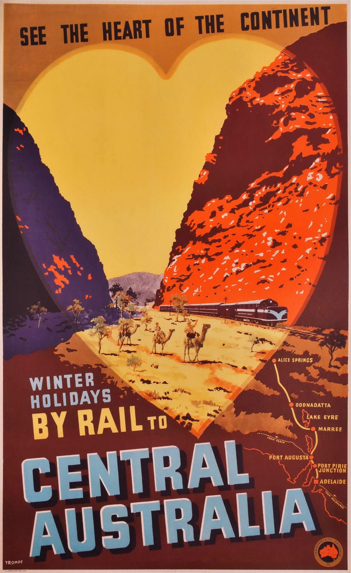 Winter Holidays By Rail To Central Australia