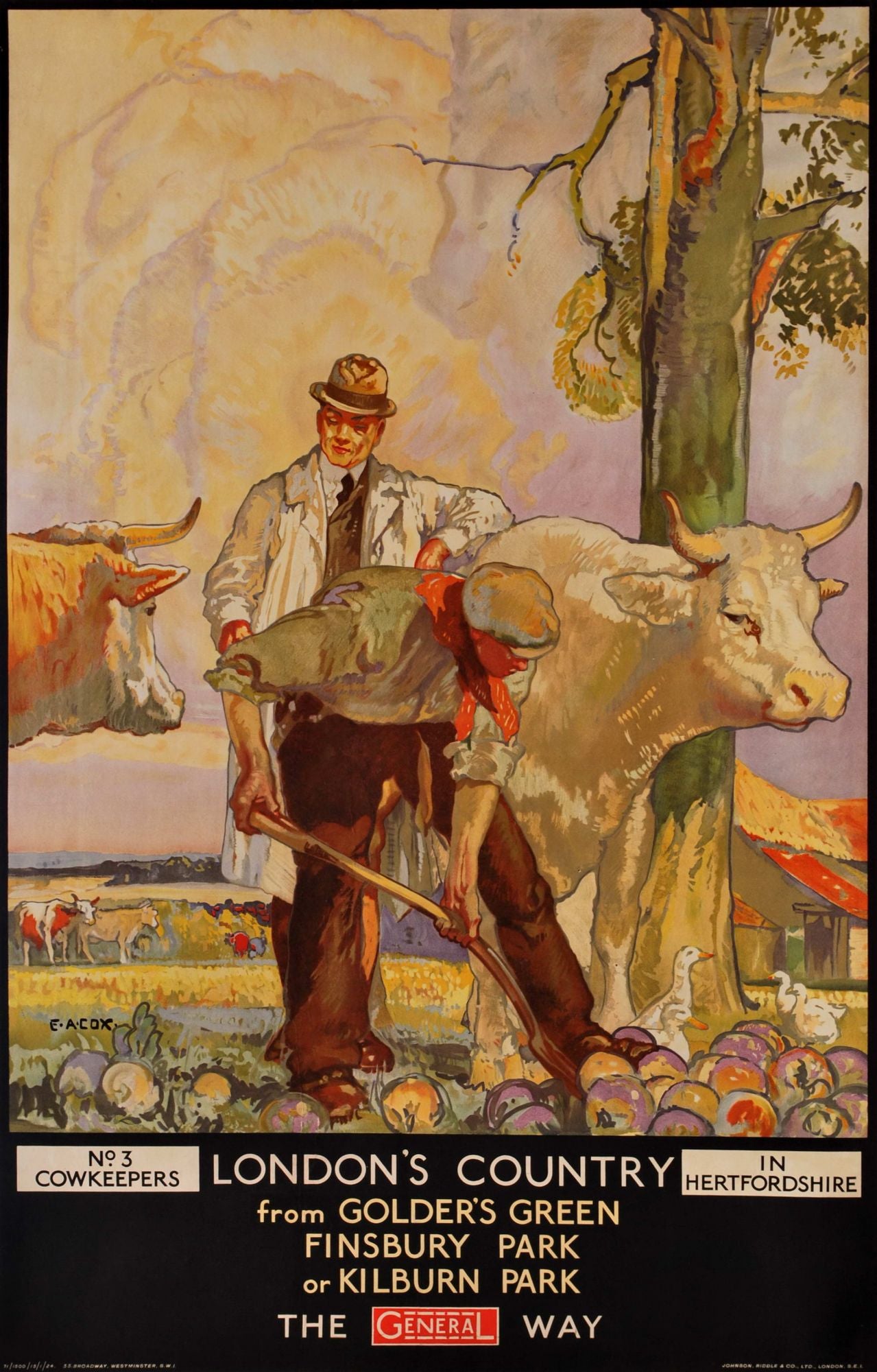 London's Country. No. 3. Cowkeeprs In Hertfordshire