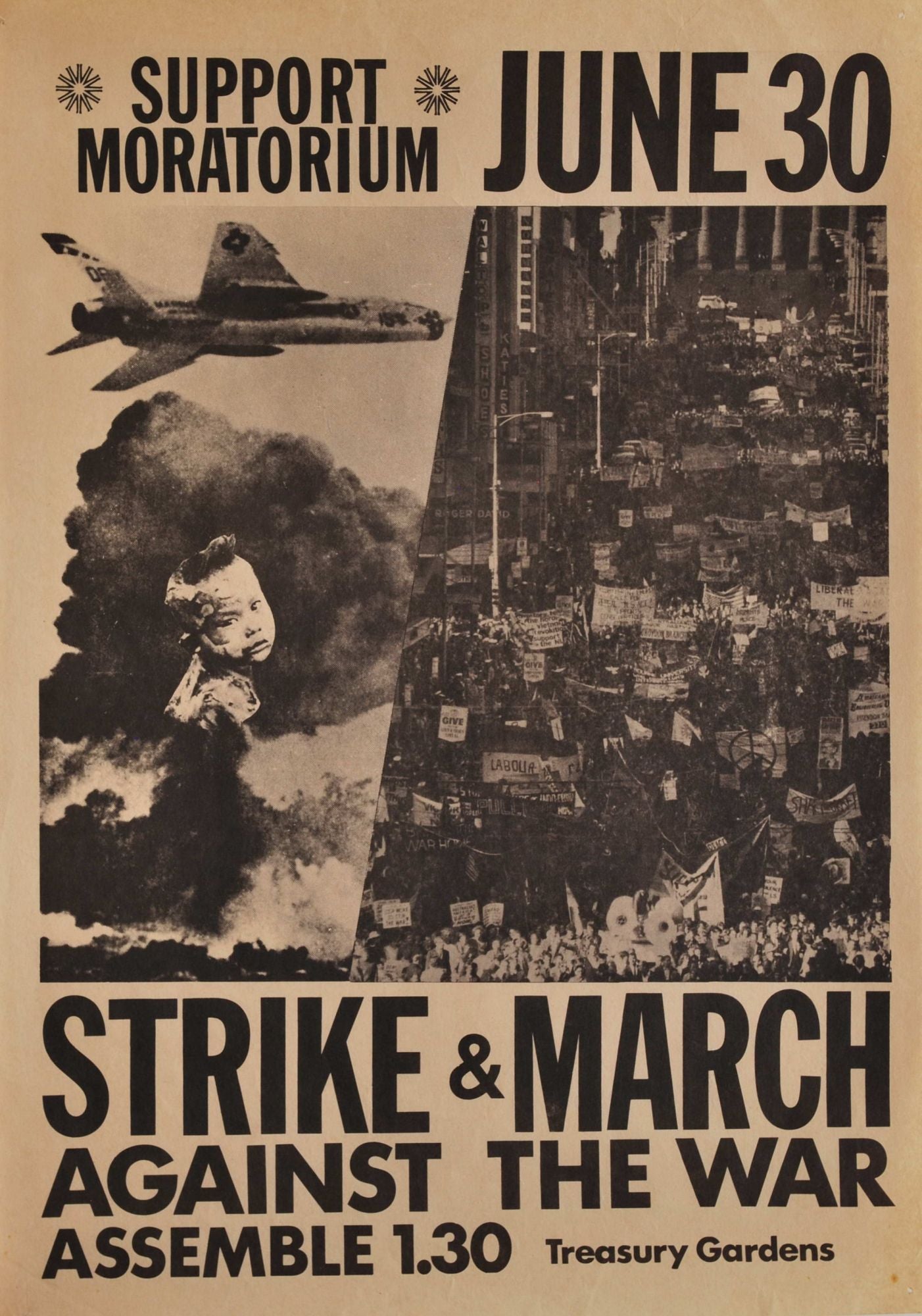 Support Moratorium. Strike And March Against The War