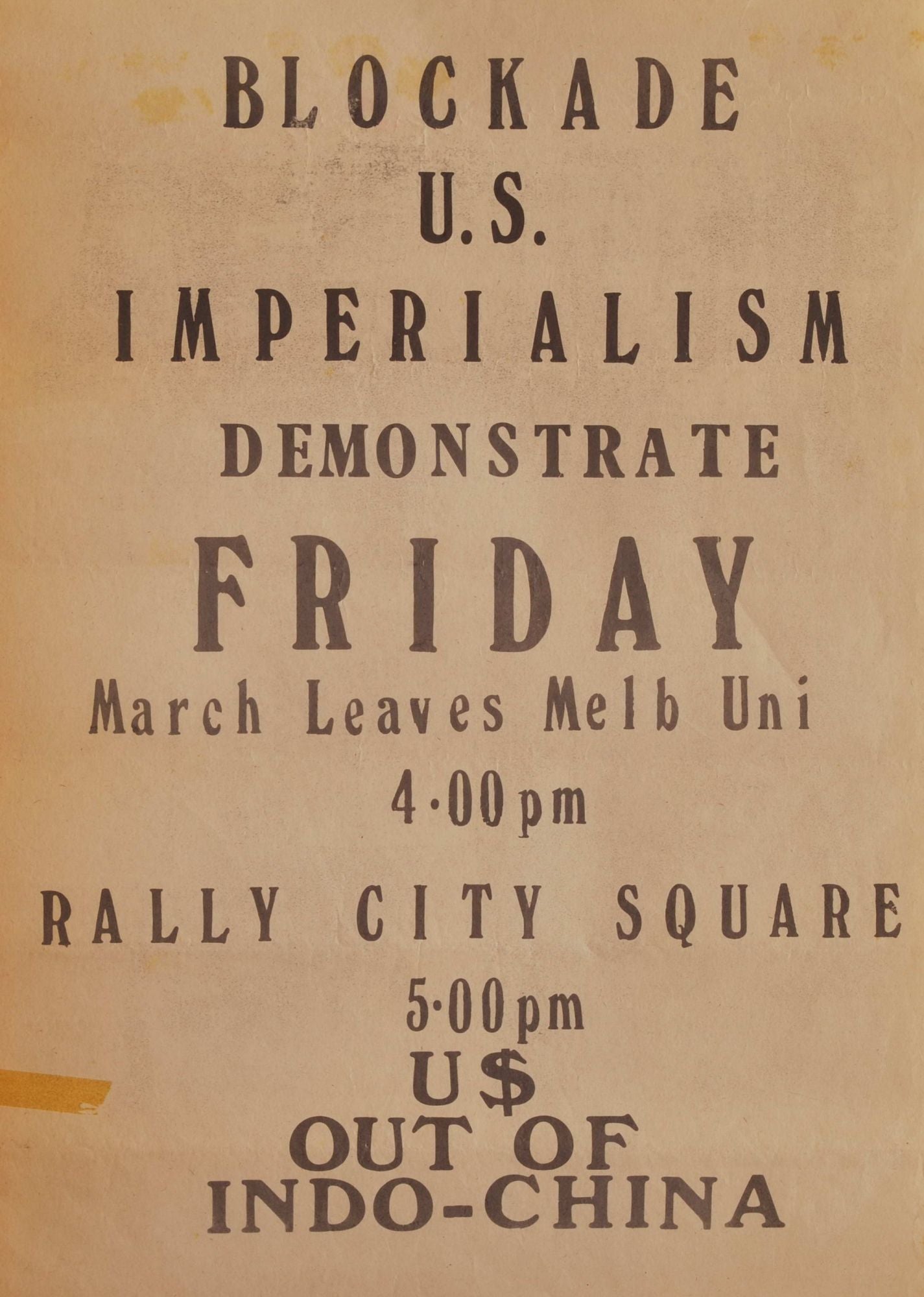 Blockade US Imperialism, U$ Out Of Indo-China