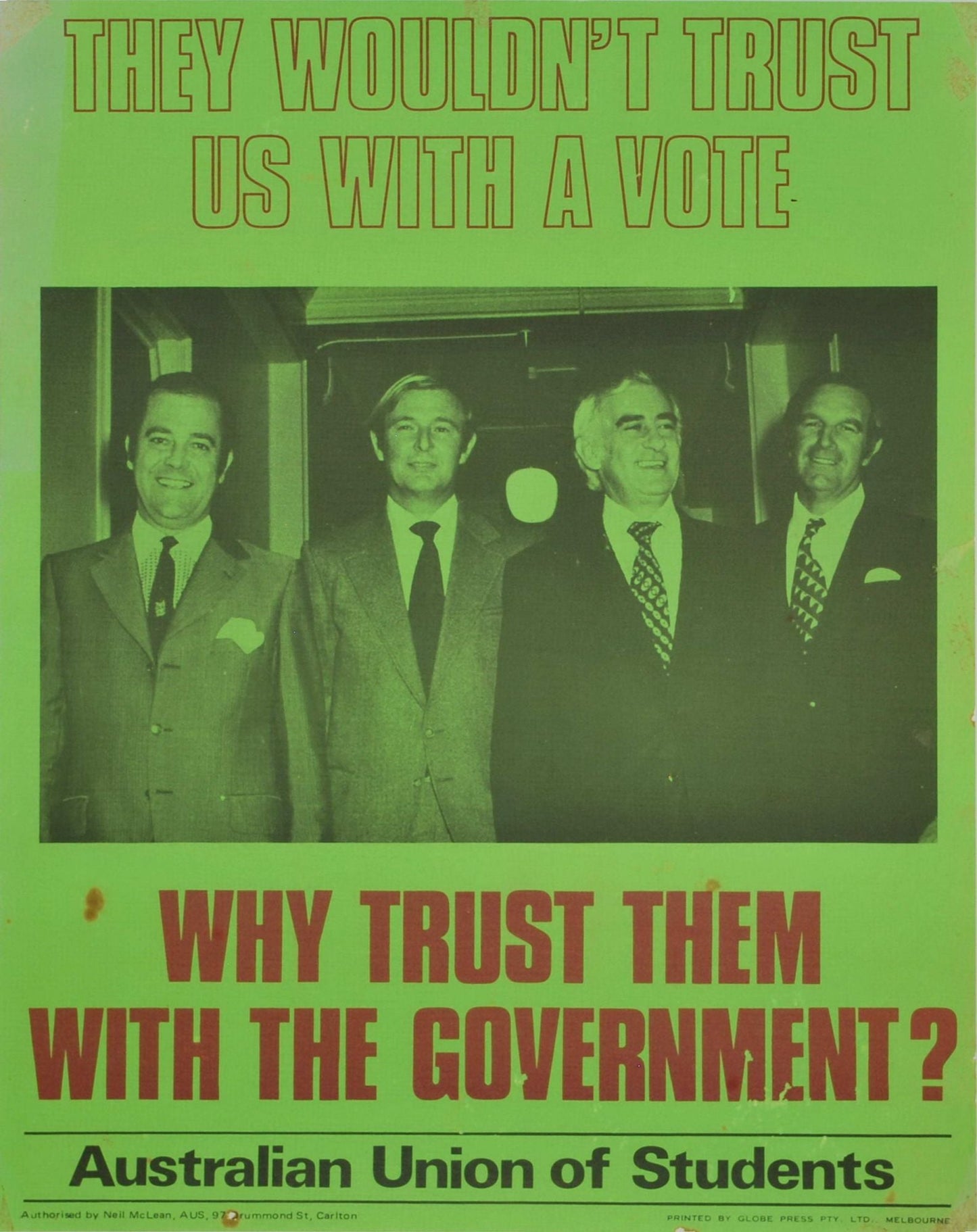 They Wouldn't Trust Us With A Vote. Why Trust Them With The Government?
