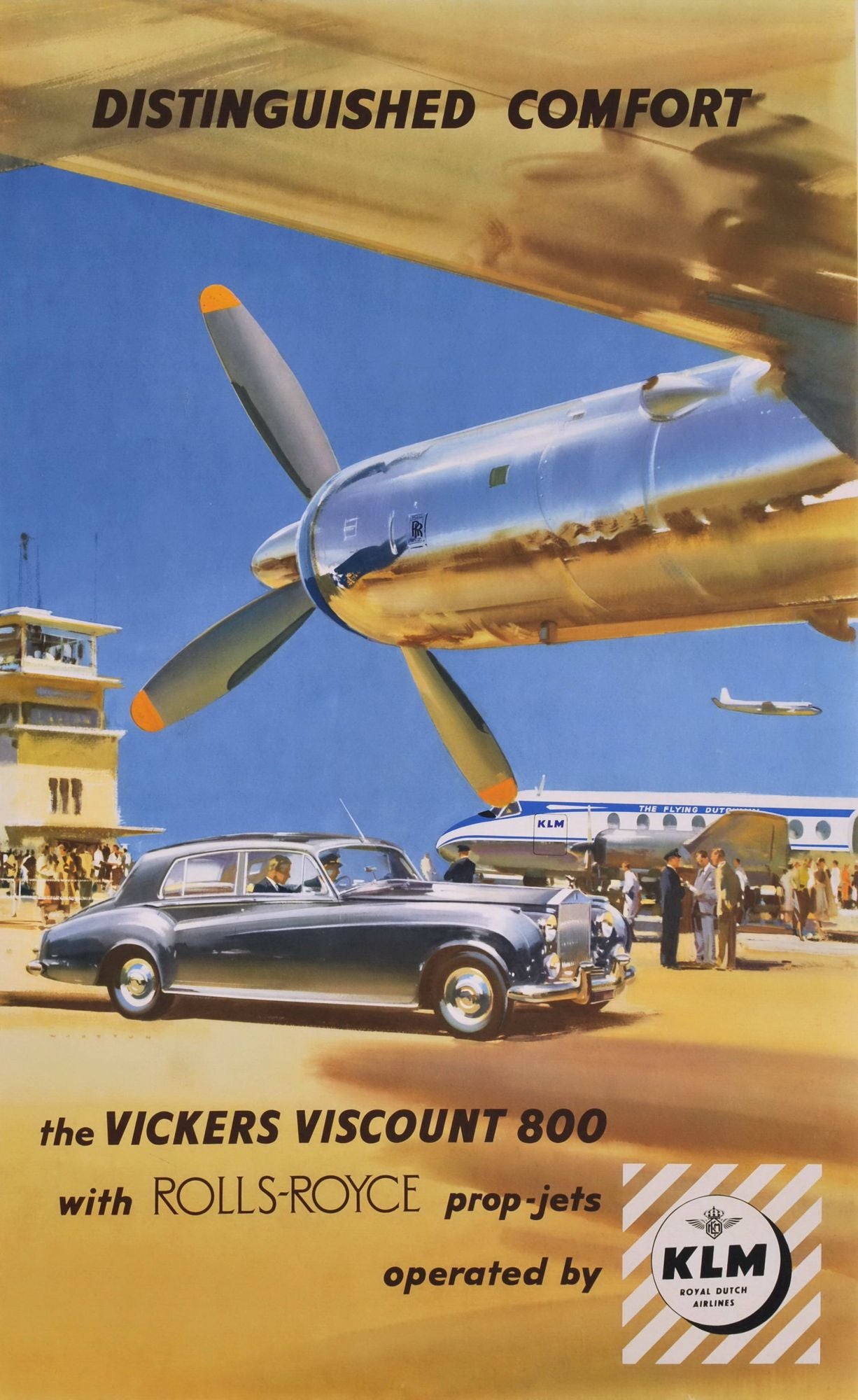 Distinguished Comfort. The Vickers Viscount 800 With Rolls Royce Prop Jets
