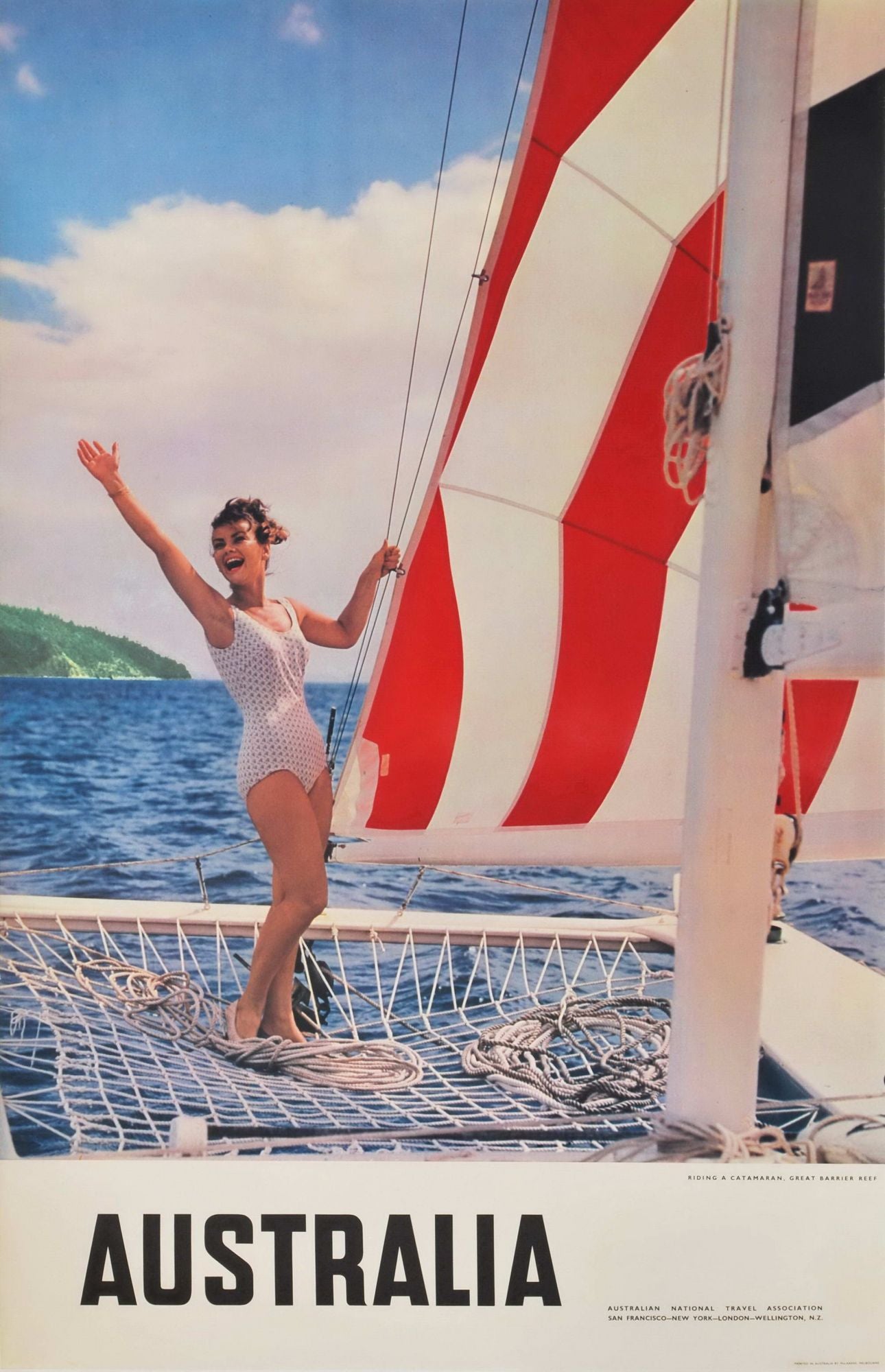 Riding A Catamaran, Great Barrier Reef, Australia