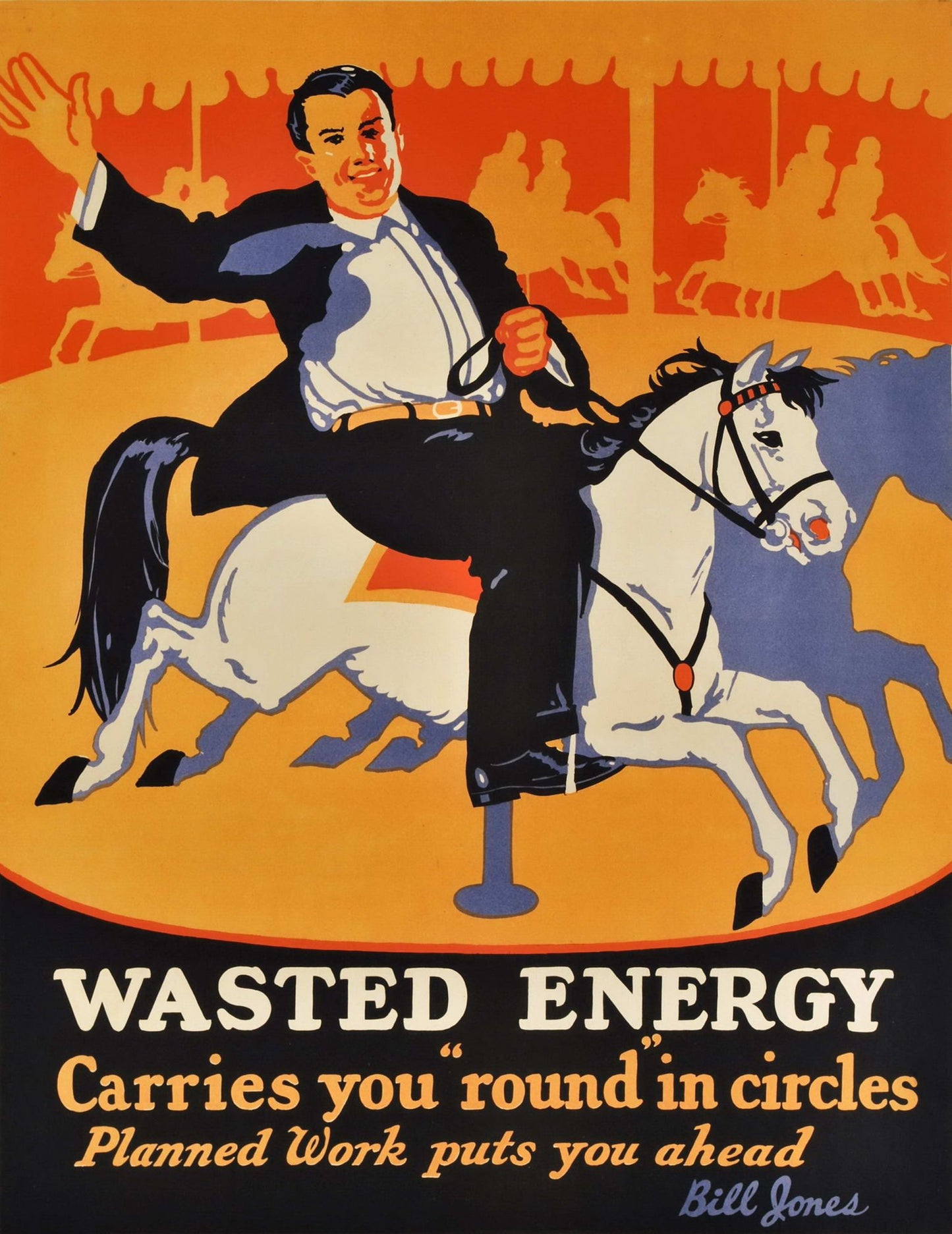 Wasted Energy Carries You "Round" In Circles. Planned Work Puts You Ahead