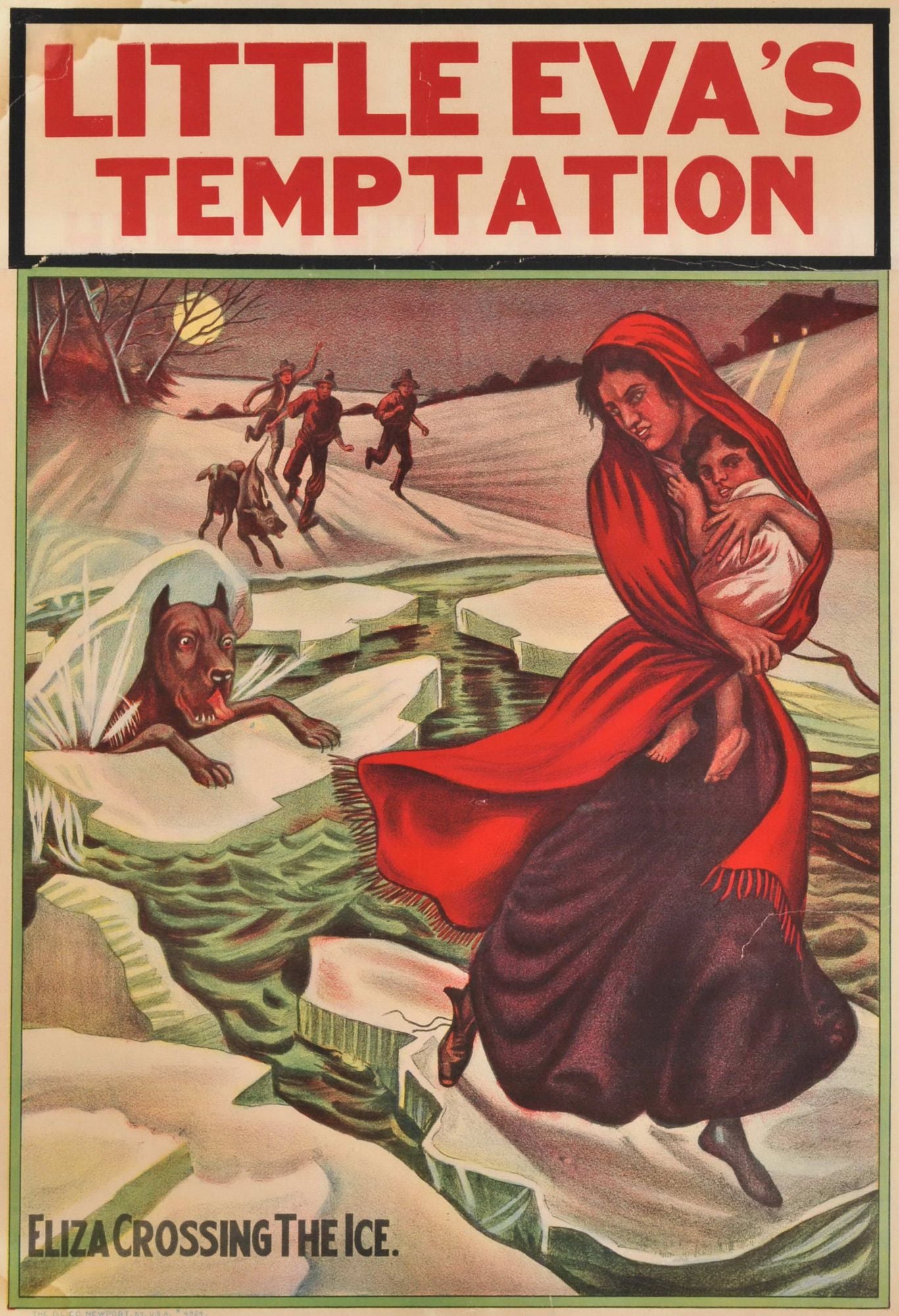 Little Eva's Temptation. Eliza Crossing The Ice