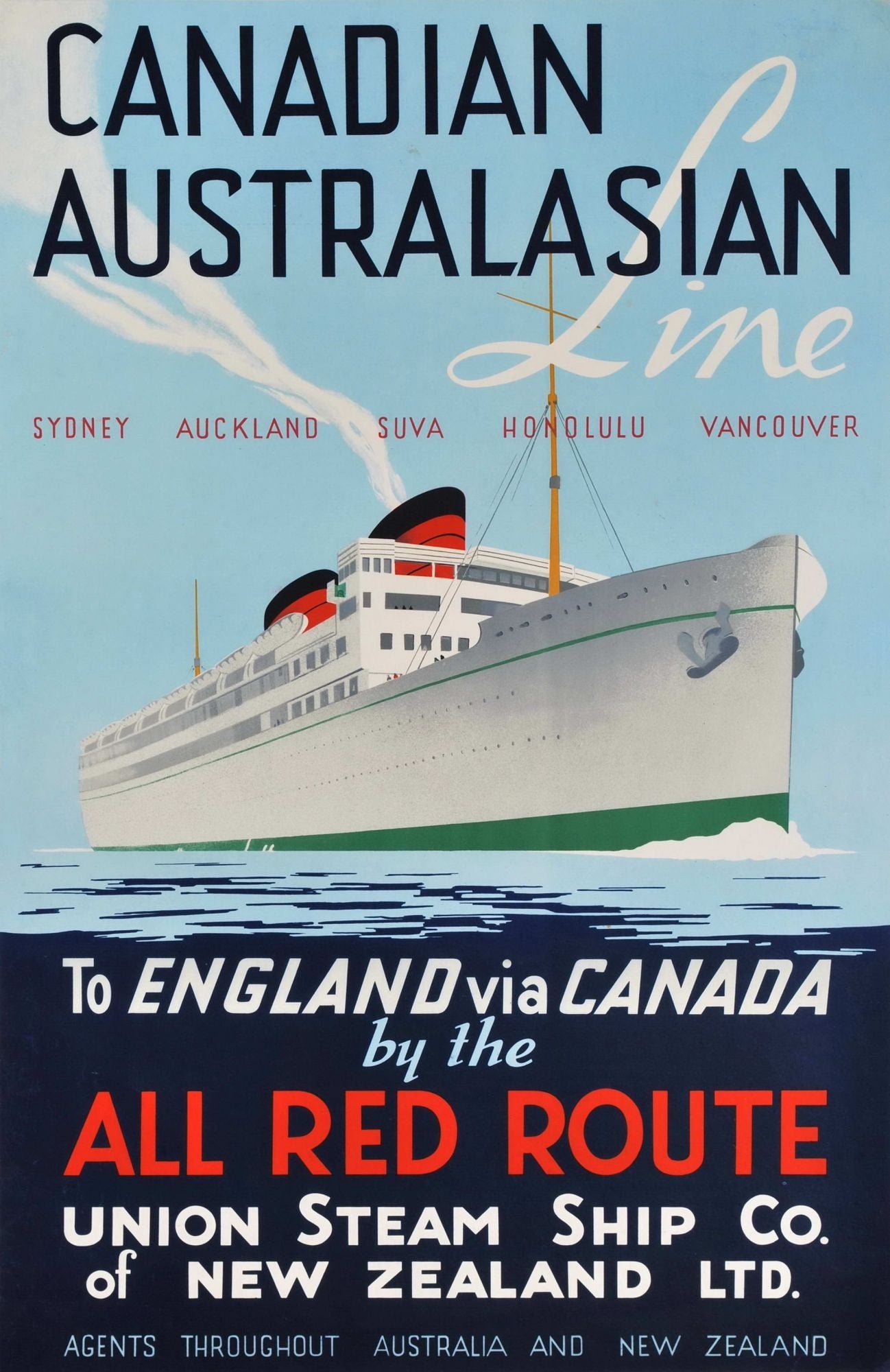 Canadian Australasian Line To England Via Canada