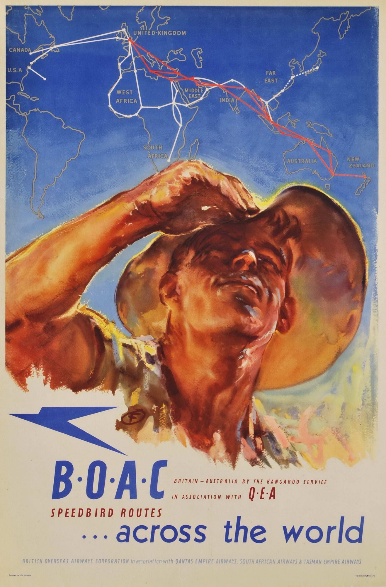 BOAC Speedbird Routes Across The World