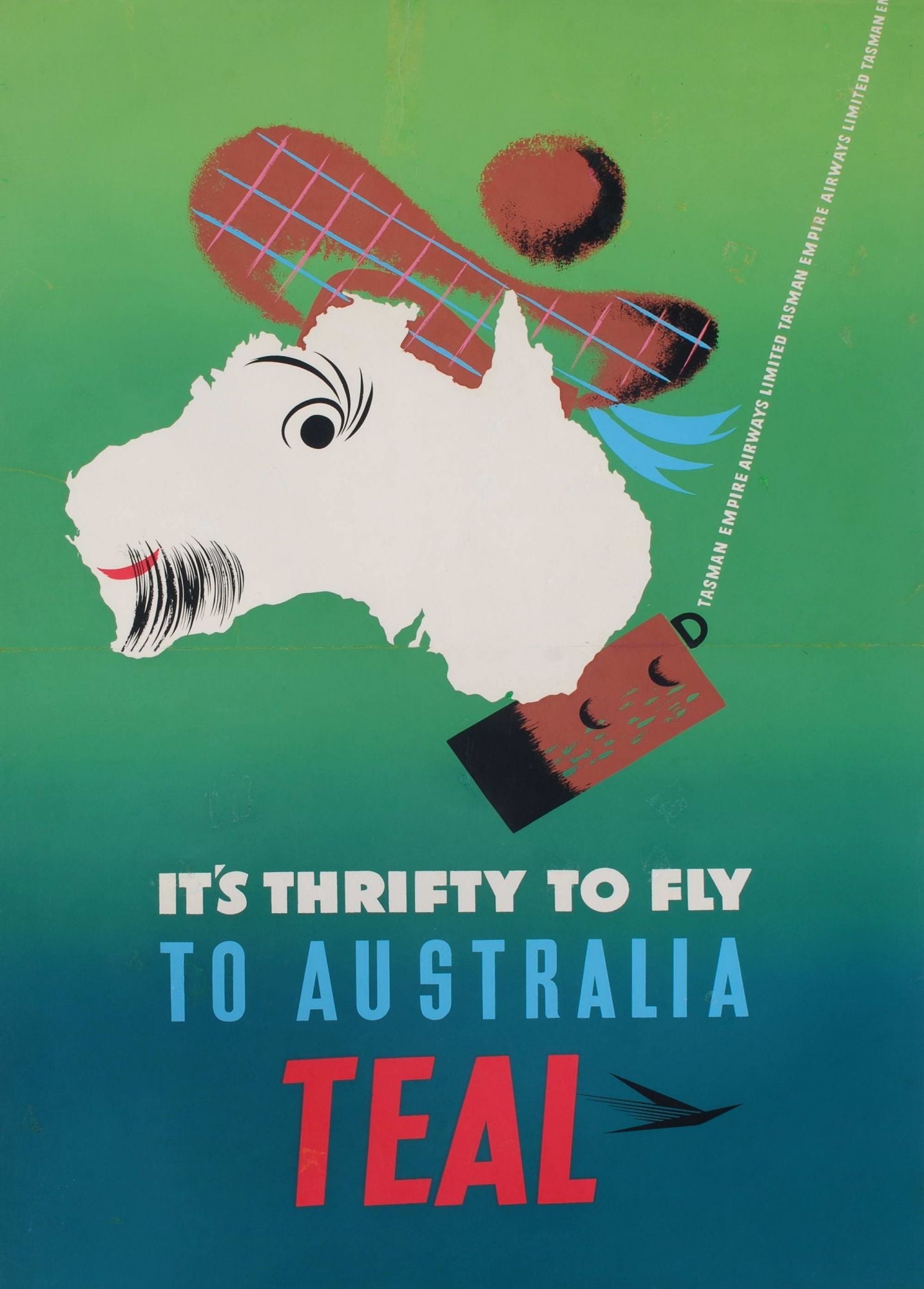 It's Thrifty To Fly To Australia. TEAL