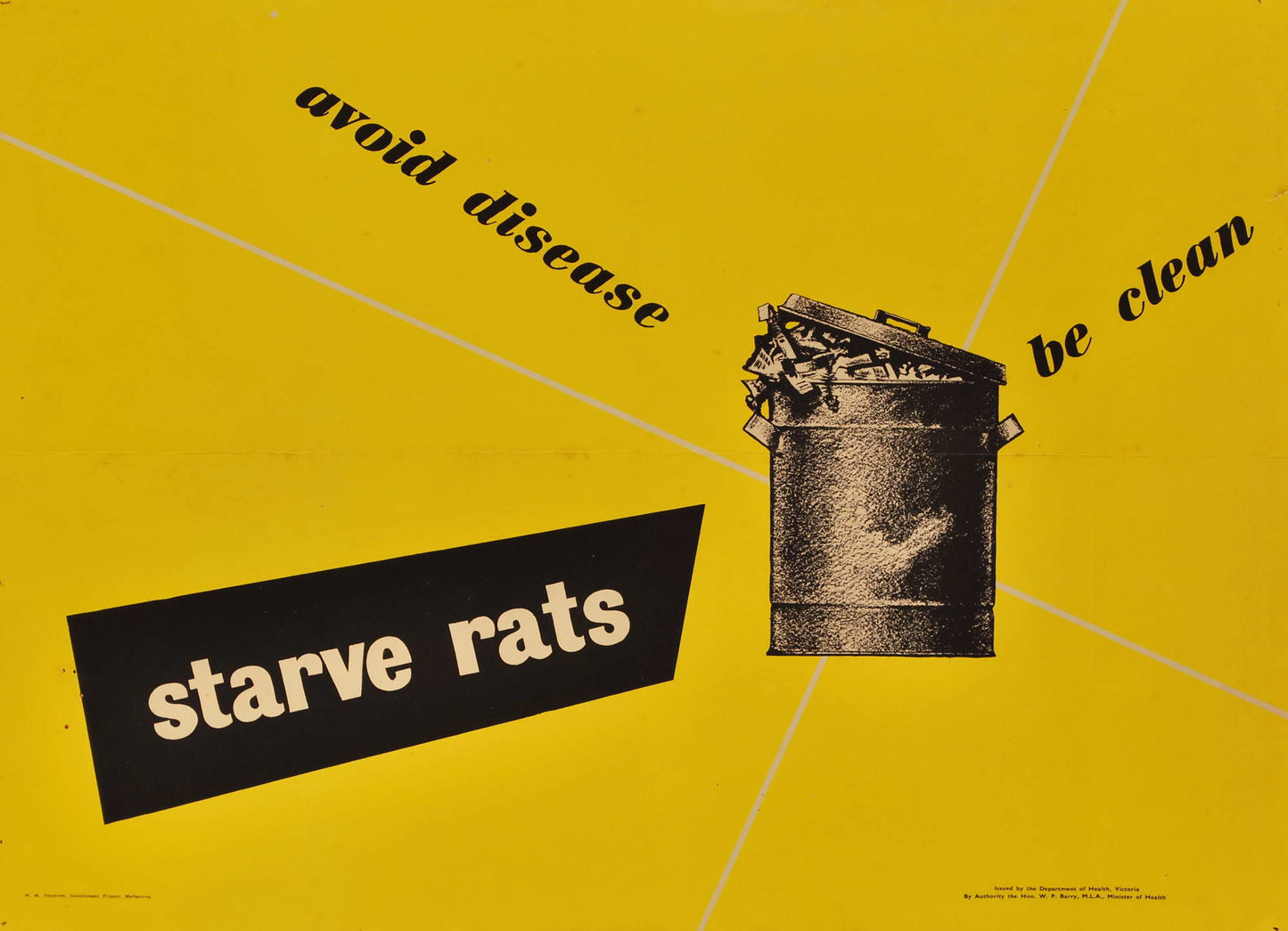 Avoid Disease. Be Clean. Starve Rats