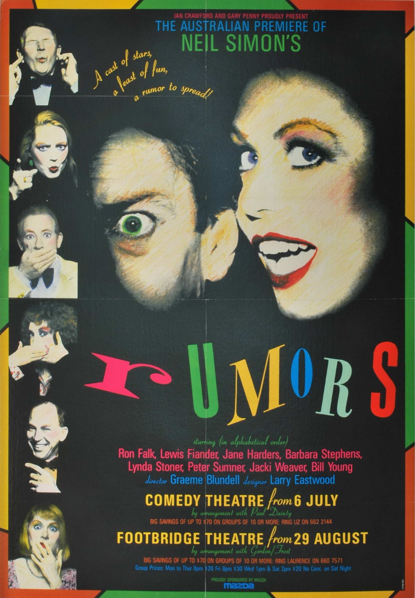 The Australian Premiere Of Neil Simon's "Rumors"