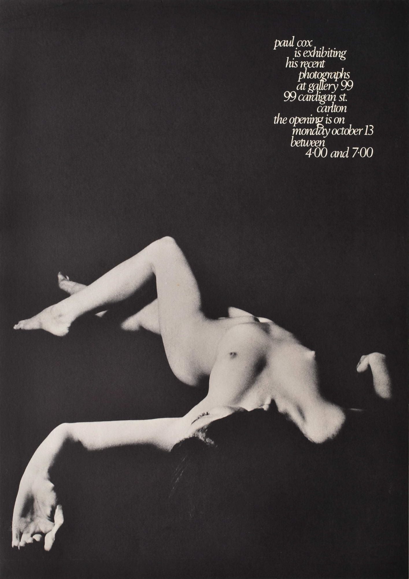 Paul Cox Is Exhibiting His Recent Photographs At Gallery 99