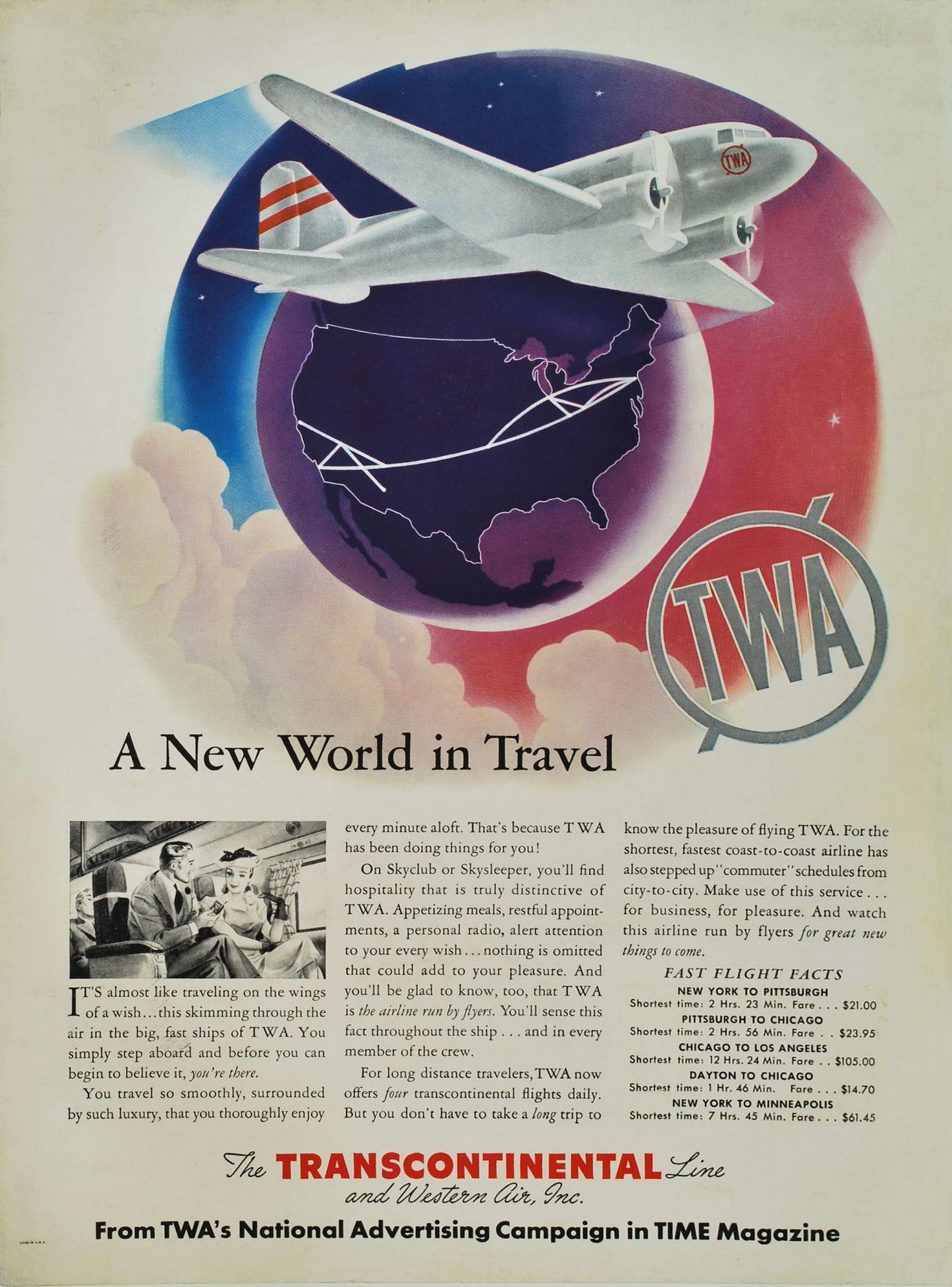 TWA. A New World In Travel