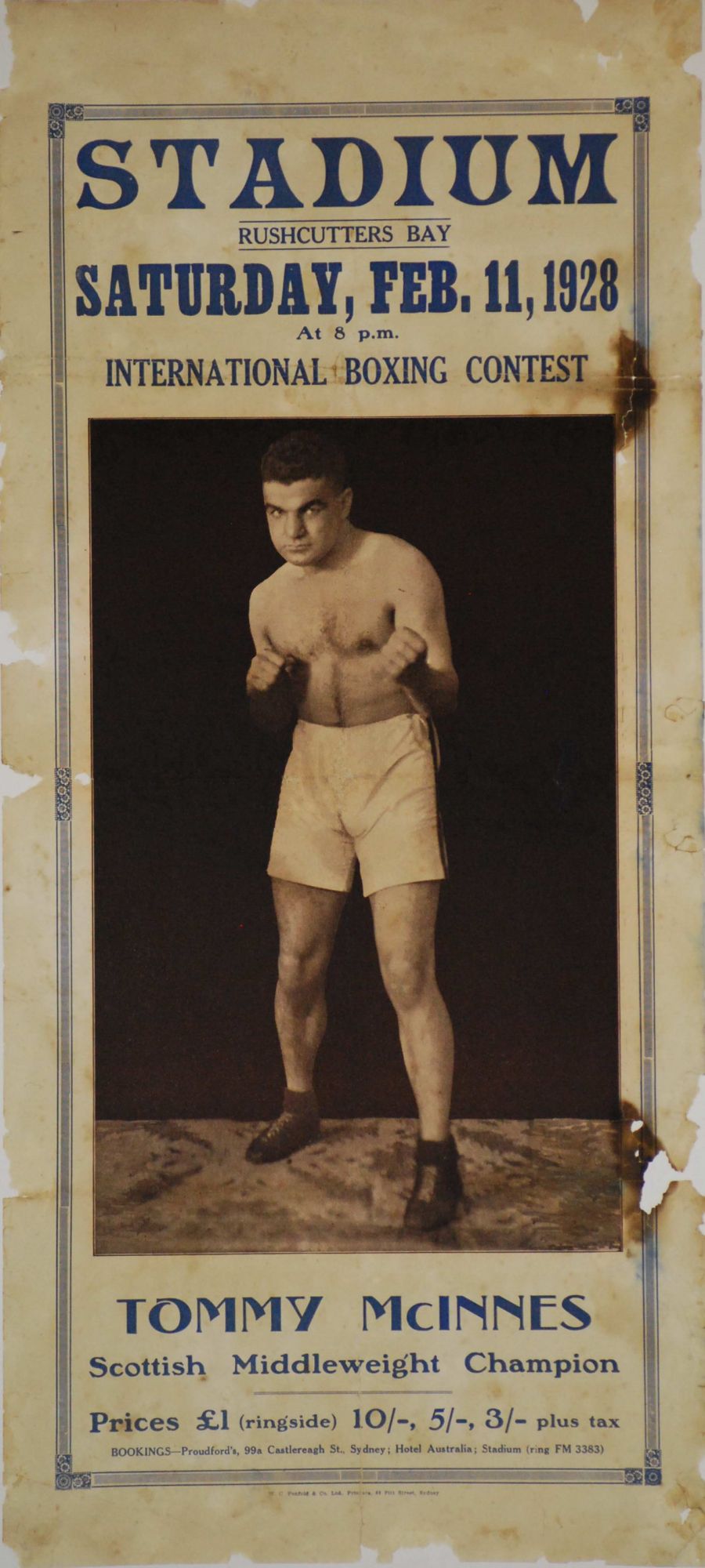 Tommy McInnes. Scottish Middleweight Champion