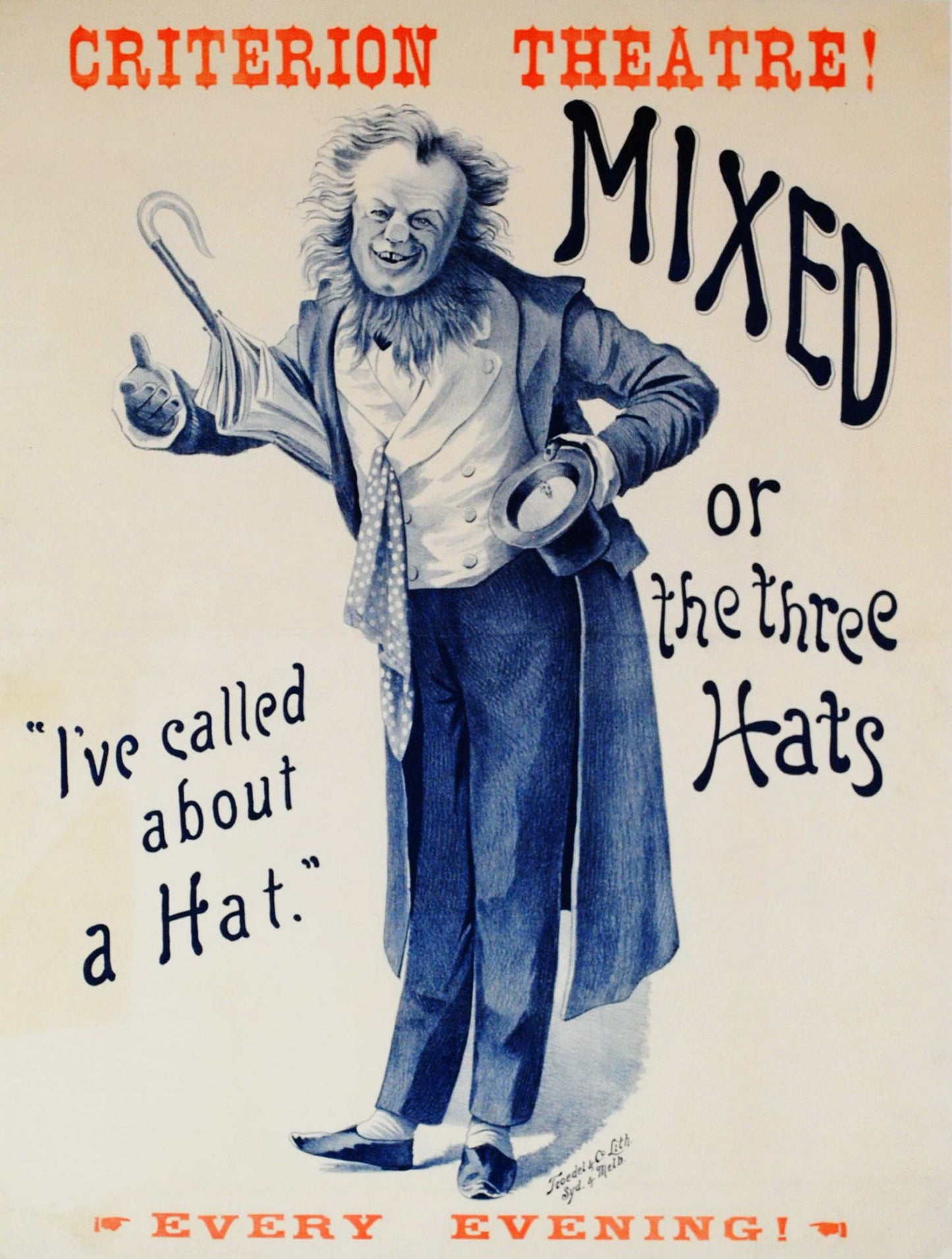 Criterion Theatre! "Mixed" Or "The Three Hats"