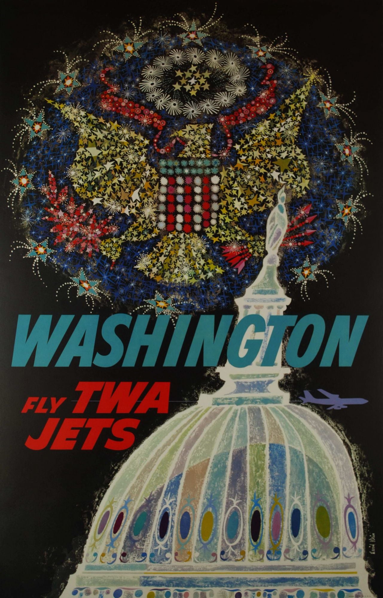 Washington. Fly TWA Jets