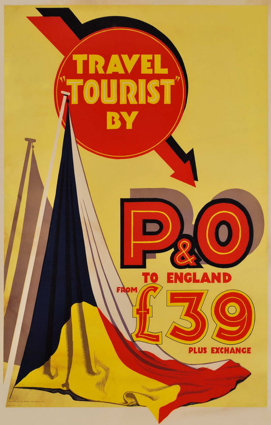 Travel "Tourist" By P&O To England