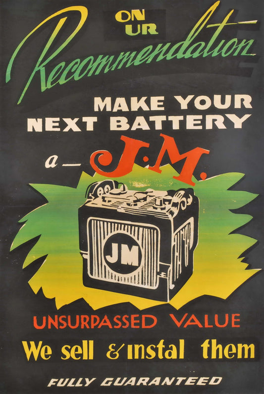 On [O]ur Recommendation, Make Your Next Battery A "J.M."