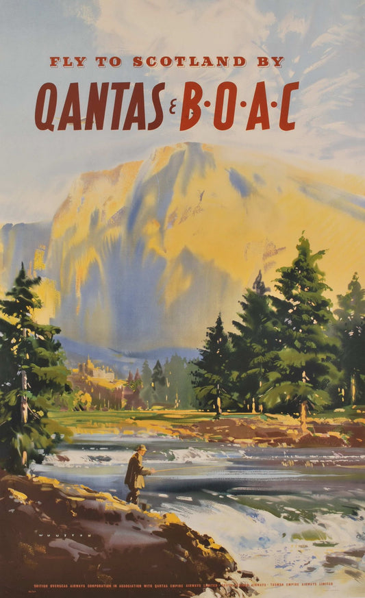 Fly To Scotland By Qantas & BOAC