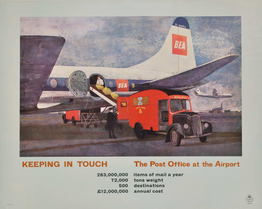 Keeping In Touch. The Post Office At The Airport [Royal Mail, Great Britain]