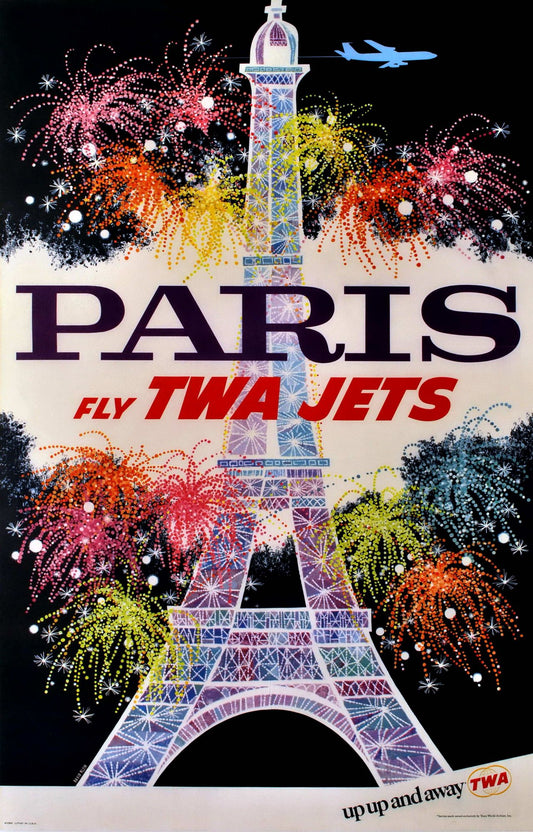 Paris. Fly TWA Jets