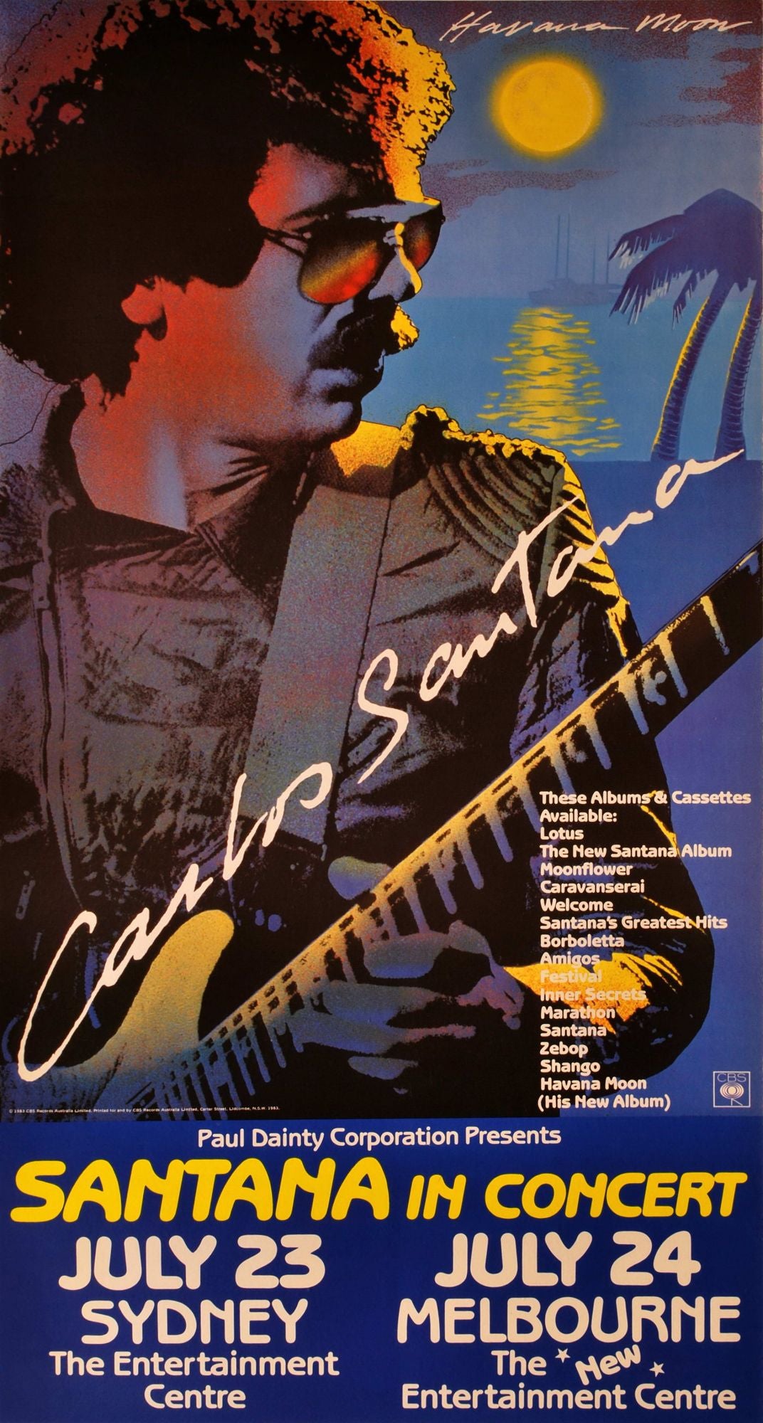 Carlos Santana. "Havana Moon"