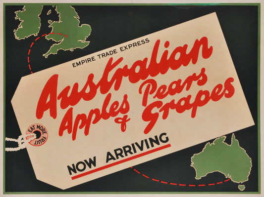 Australian Apples, Pears And Grapes. Now Arriving