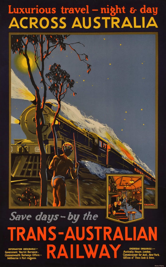 Luxurious Travel Night And Day Across Australia. Save Days By The Trans-Australian Railway