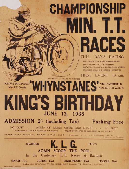 Championship Min. TT Races. Full Day's Racing