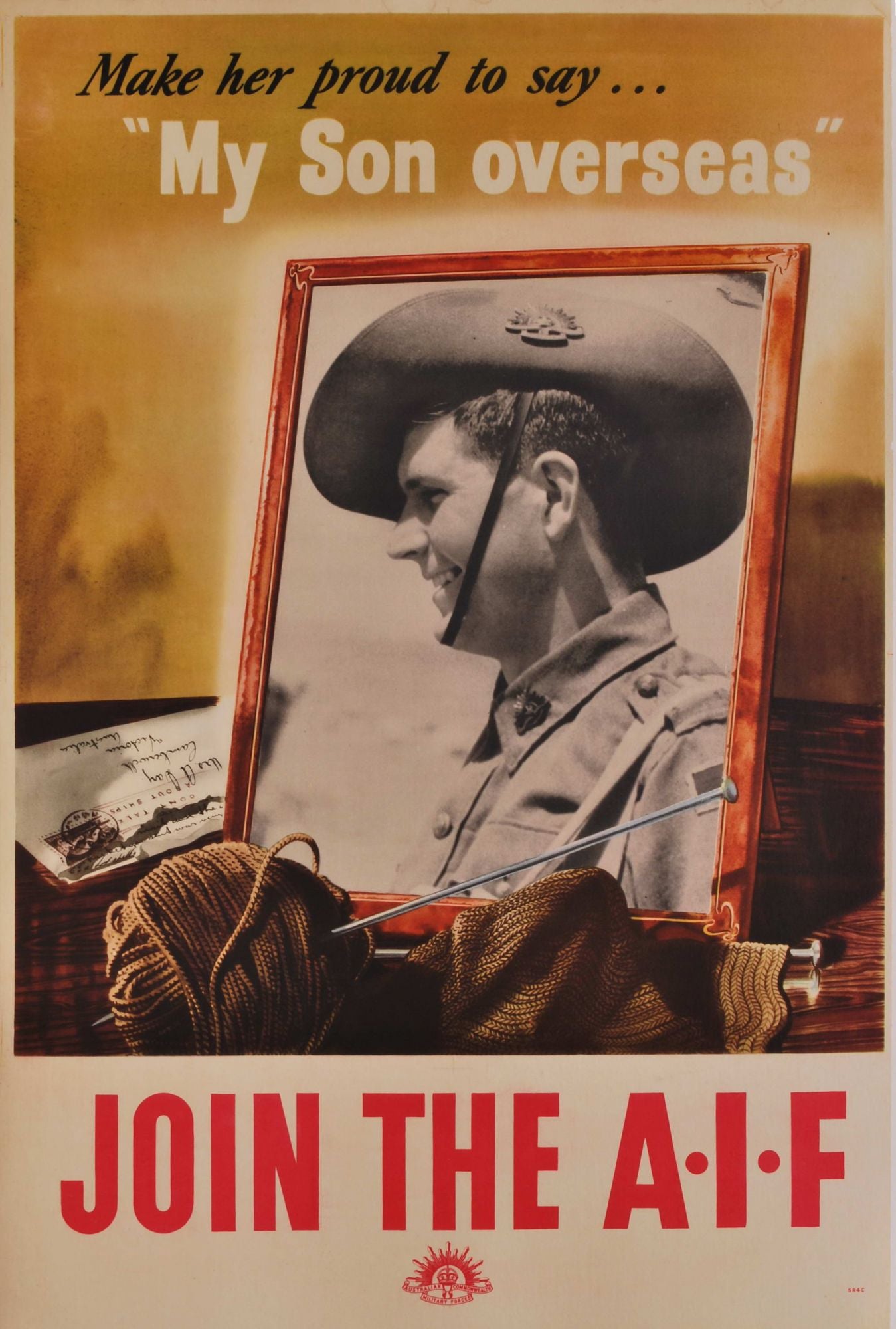 Make Her Proud To Say "My Son Overseas." Join The AIF