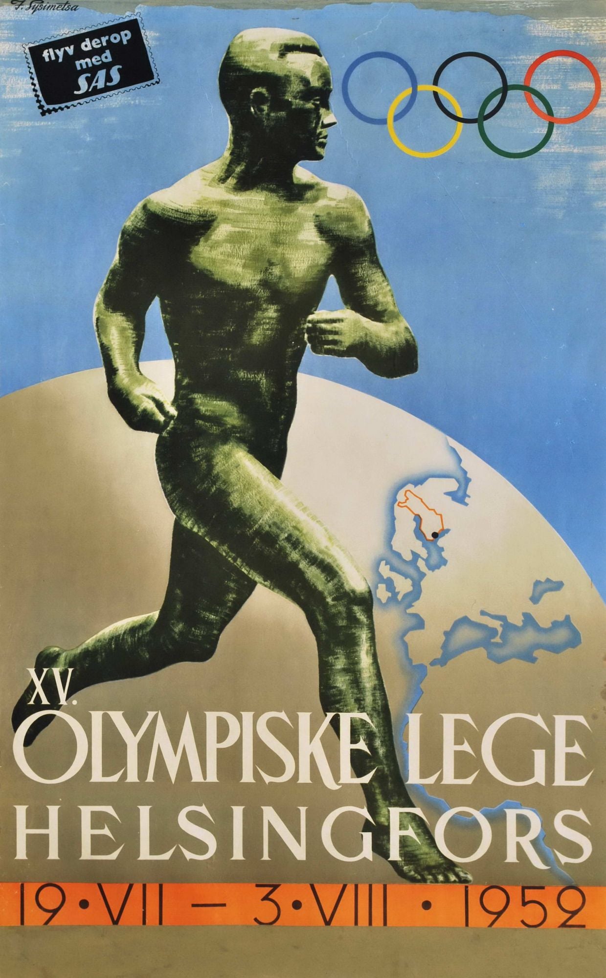 XV Olympiske Lege Helsingfors [Olympic Games, Helsinki, Finland]