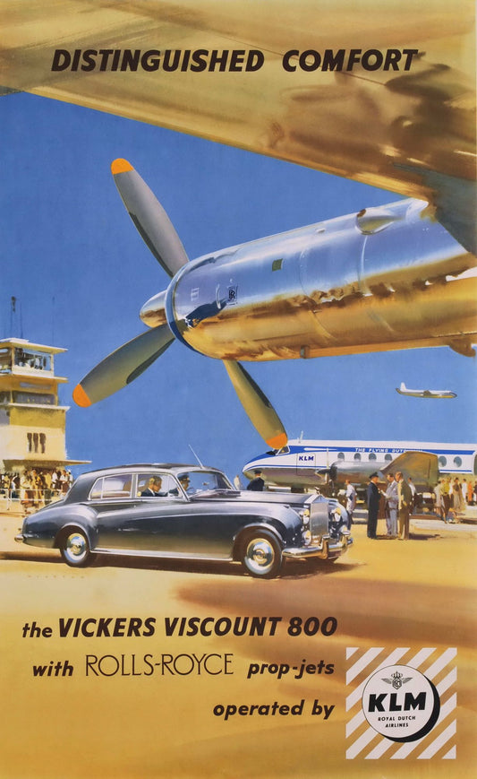 Distinguished Comfort. The Vickers Viscount 800 With Rolls Royce Prop Jets