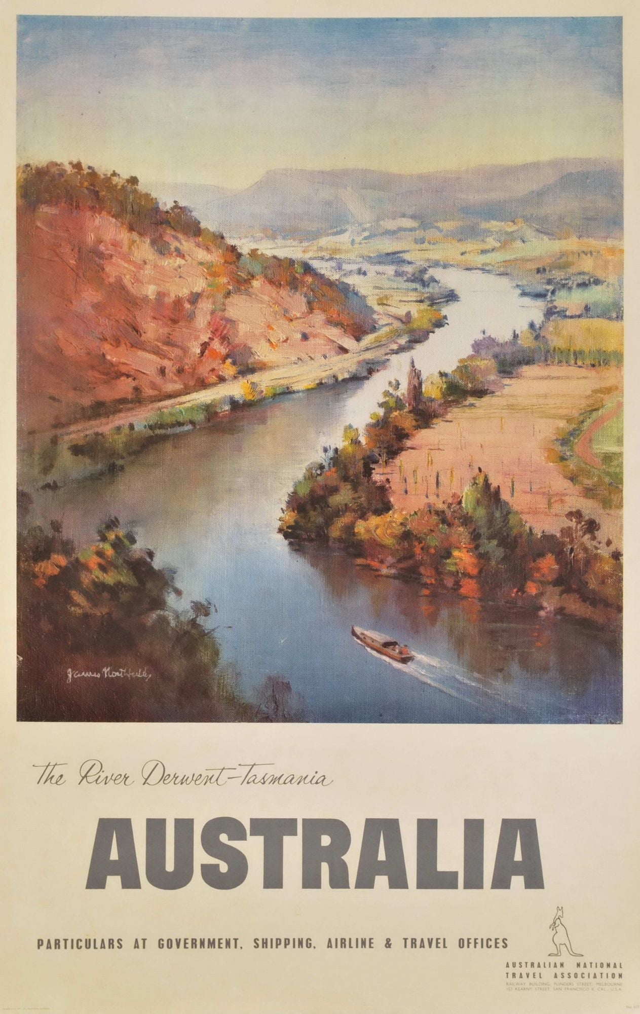 The River Derwent, Tasmania, Australia