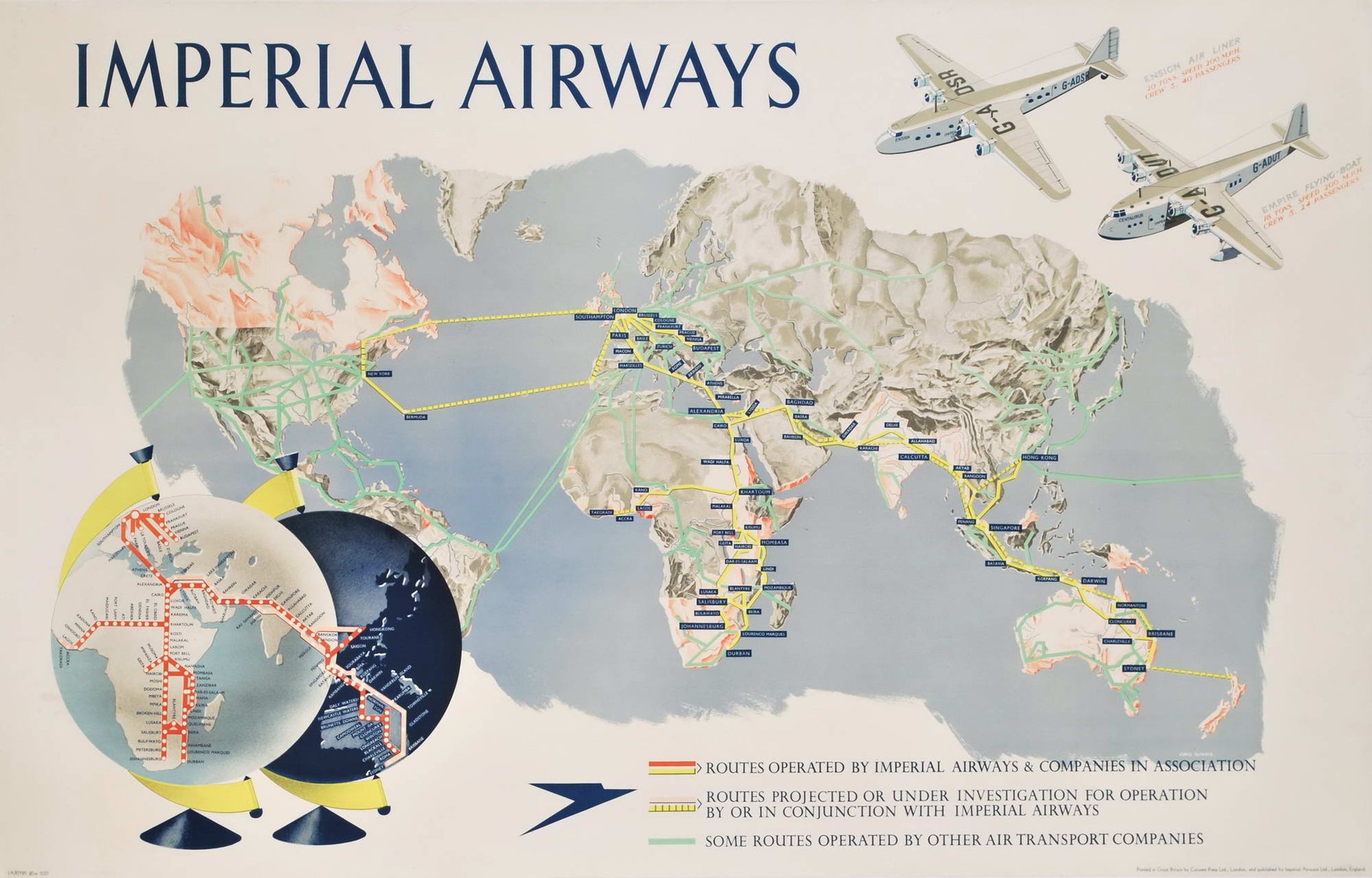 Imperial Airways [Map Of The World]