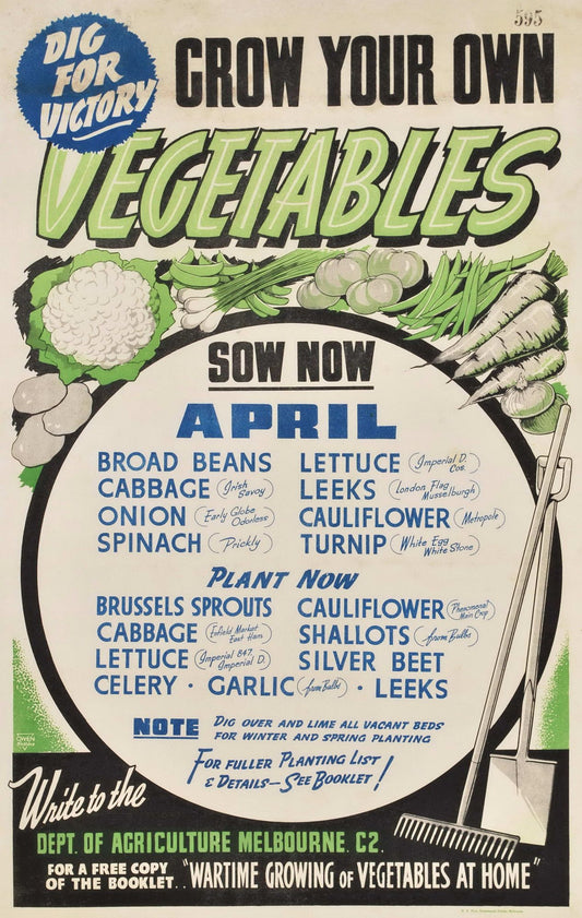 Dig For Victory. Grow Your Own Vegetables [WWII]