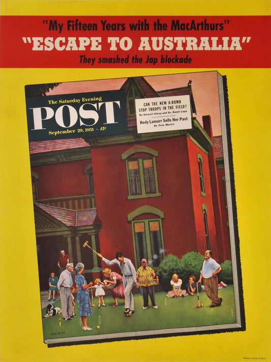"Escape To Australia" ["Saturday Evening Post"]