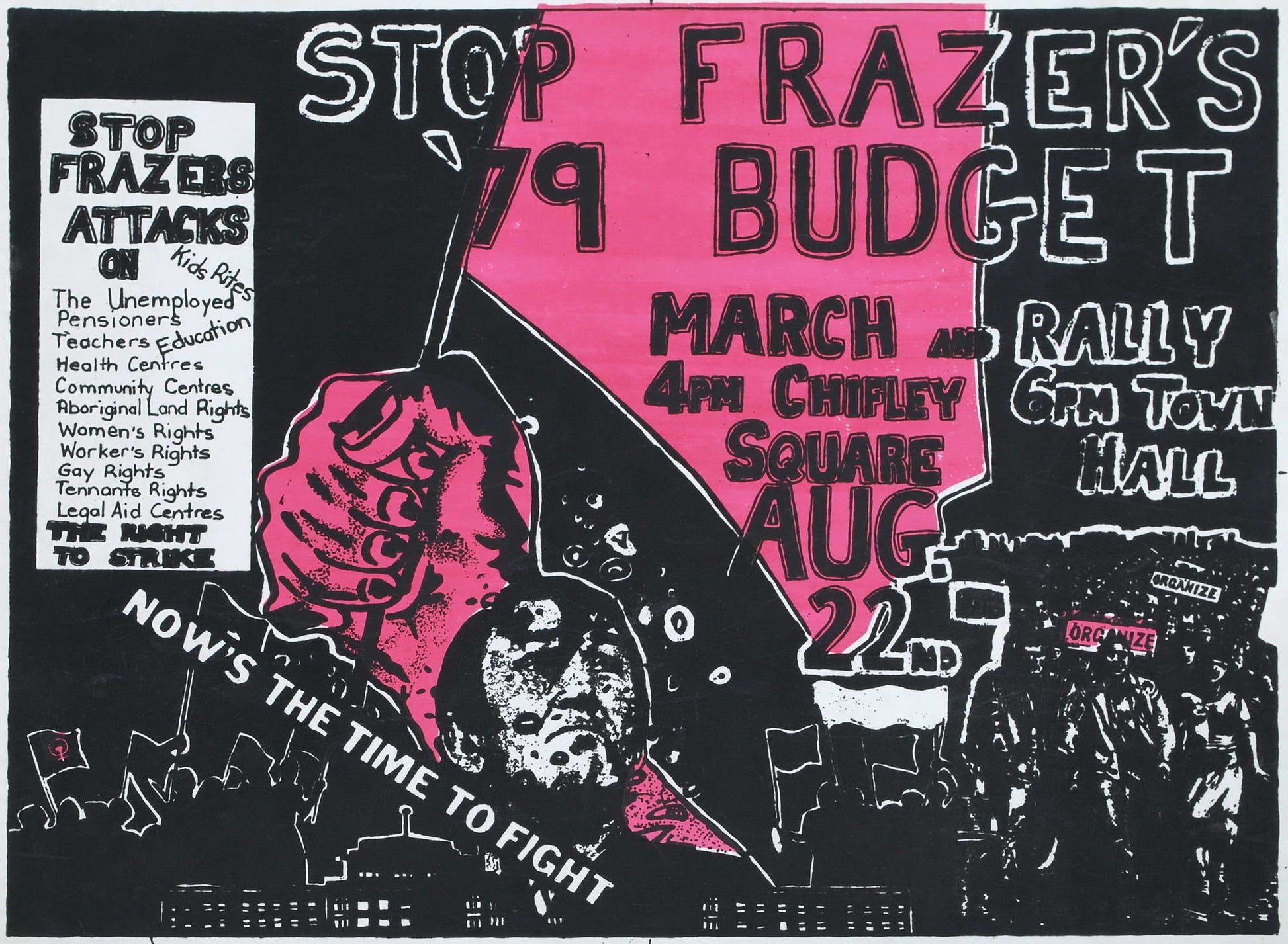 Stop Frazer's [Sic] '79 Budget. Now's The Time To Fight