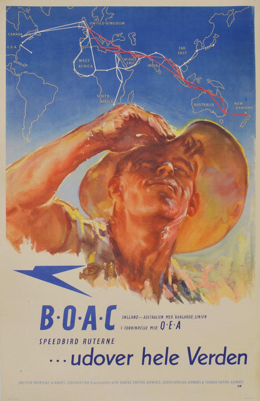 BOAC Speedbird Ruterne Udover Hele Verden (Routes Across The World)