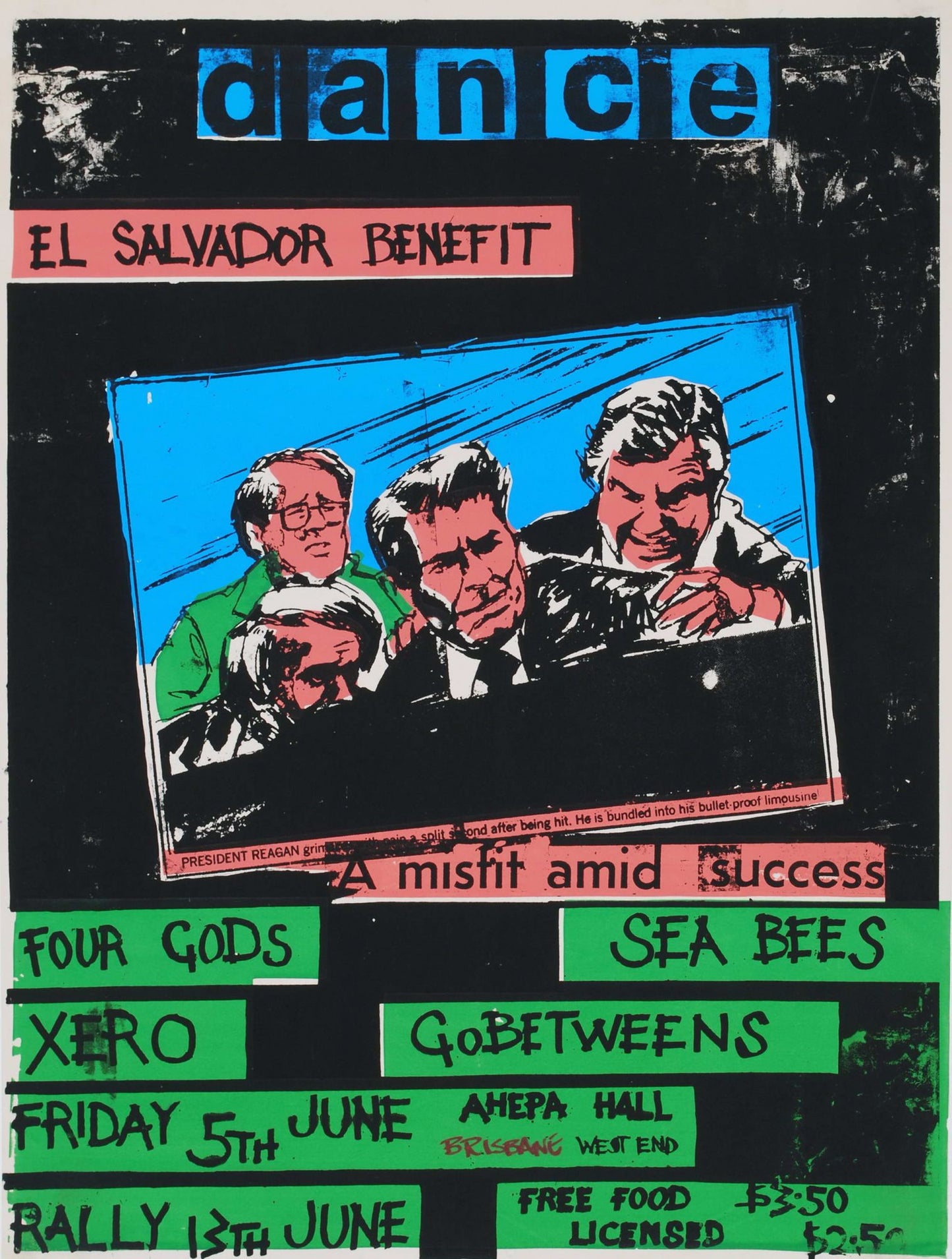 El Salvador Benefit Dance. A Misfit Amid Success
