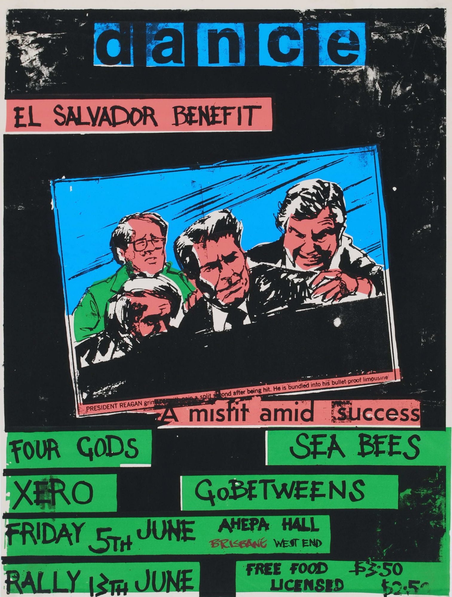 El Salvador Benefit Dance. A Misfit Amid Success