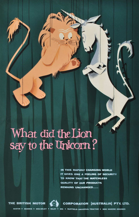 What Did The Lion Say To The Unicorn? [British Motor Corp.]