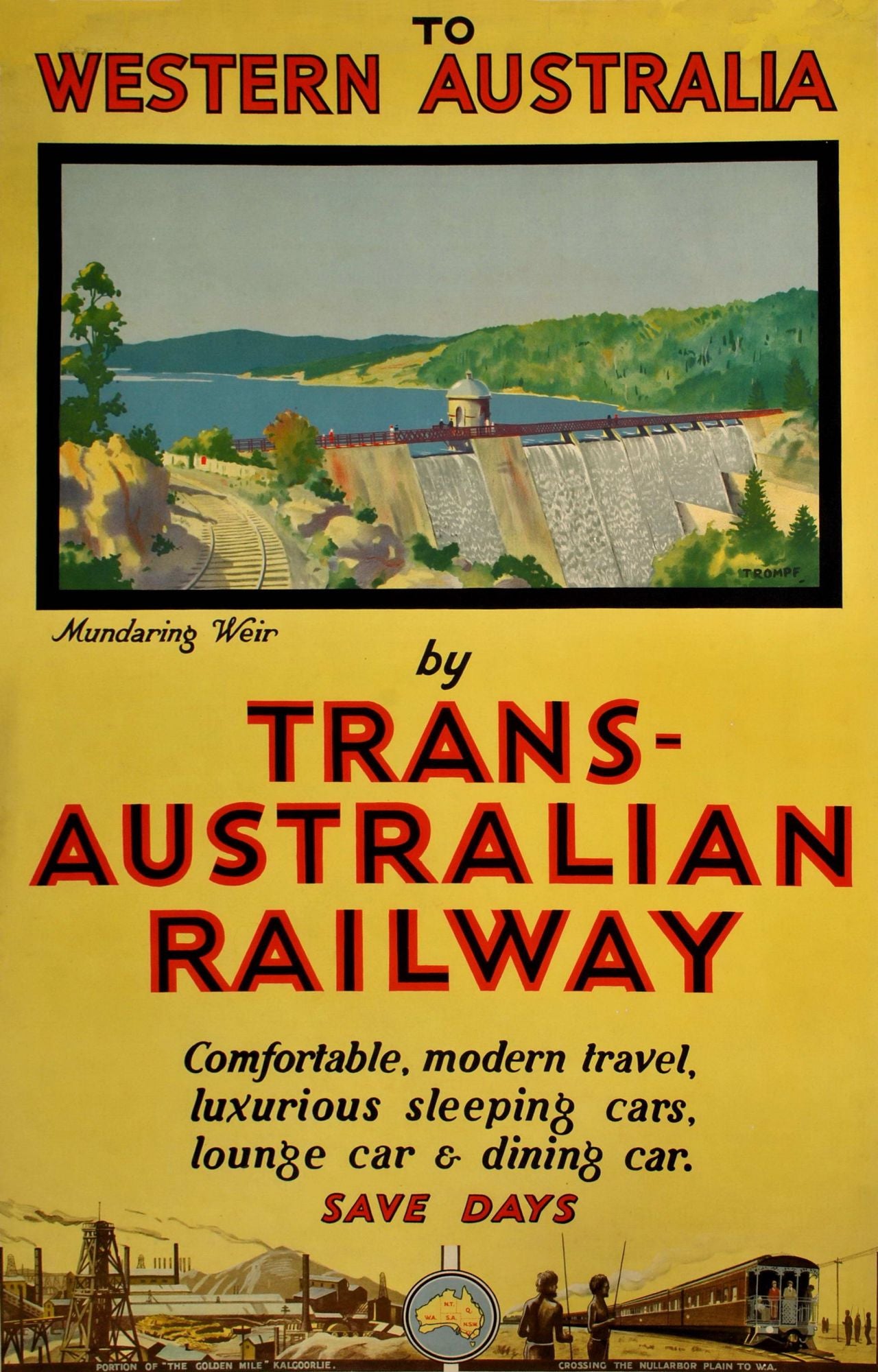 To Western Australia By Trans-Australian Railway