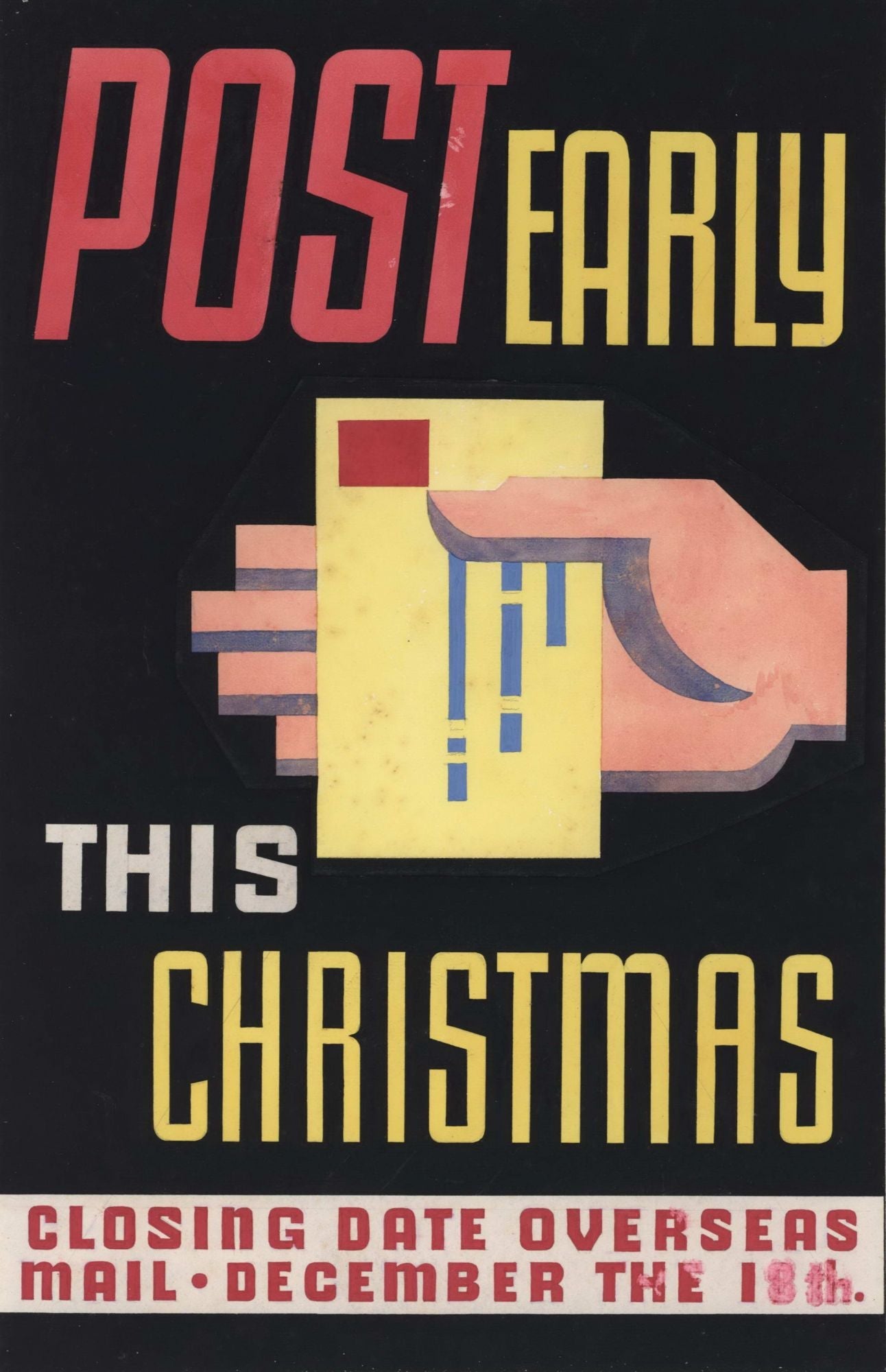 Post Early This Christmas [Poster Artwork]