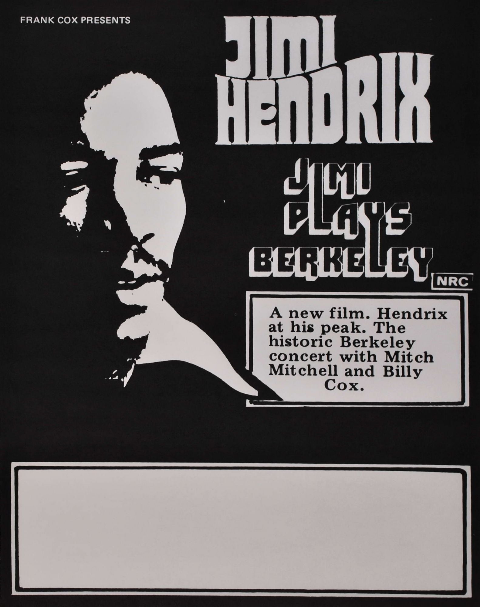 Jimi Hendrix "Jimi Plays Berkeley" [Band]