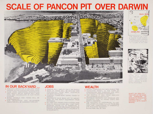 Scale Of Pancon Pit Over Darwin [Anti-Uranium Mining]