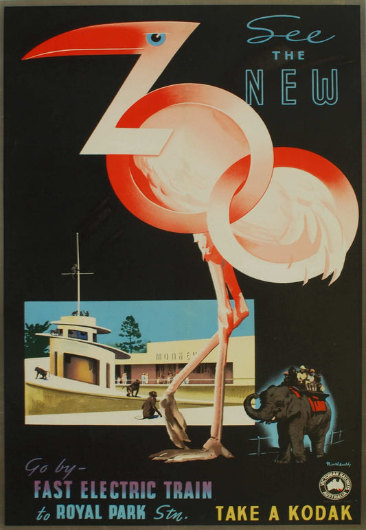 See The New Zoo. Go By Fast Electric Train To Royal Park Station [Melbourne]