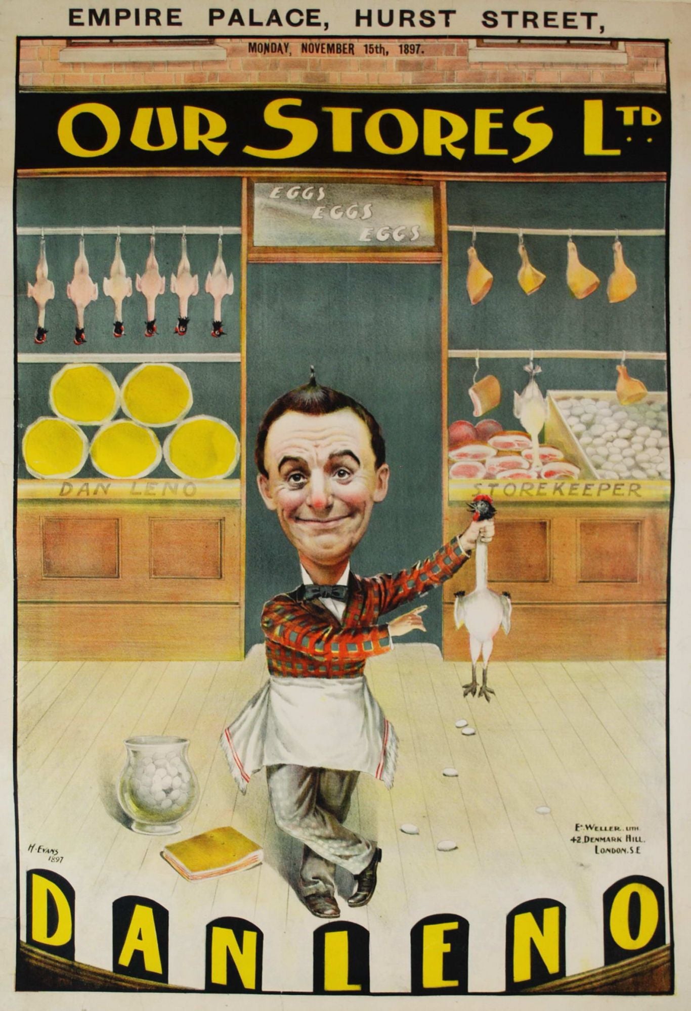 Dan Leno "Our Stores Ltd" [Musical Comedy]