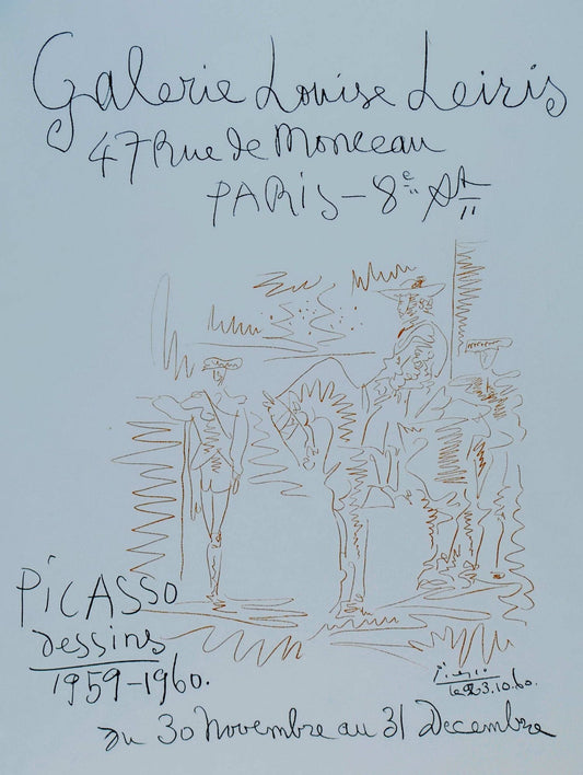 Picasso Dessins, 1959-1960, Galerie Louise Leiris